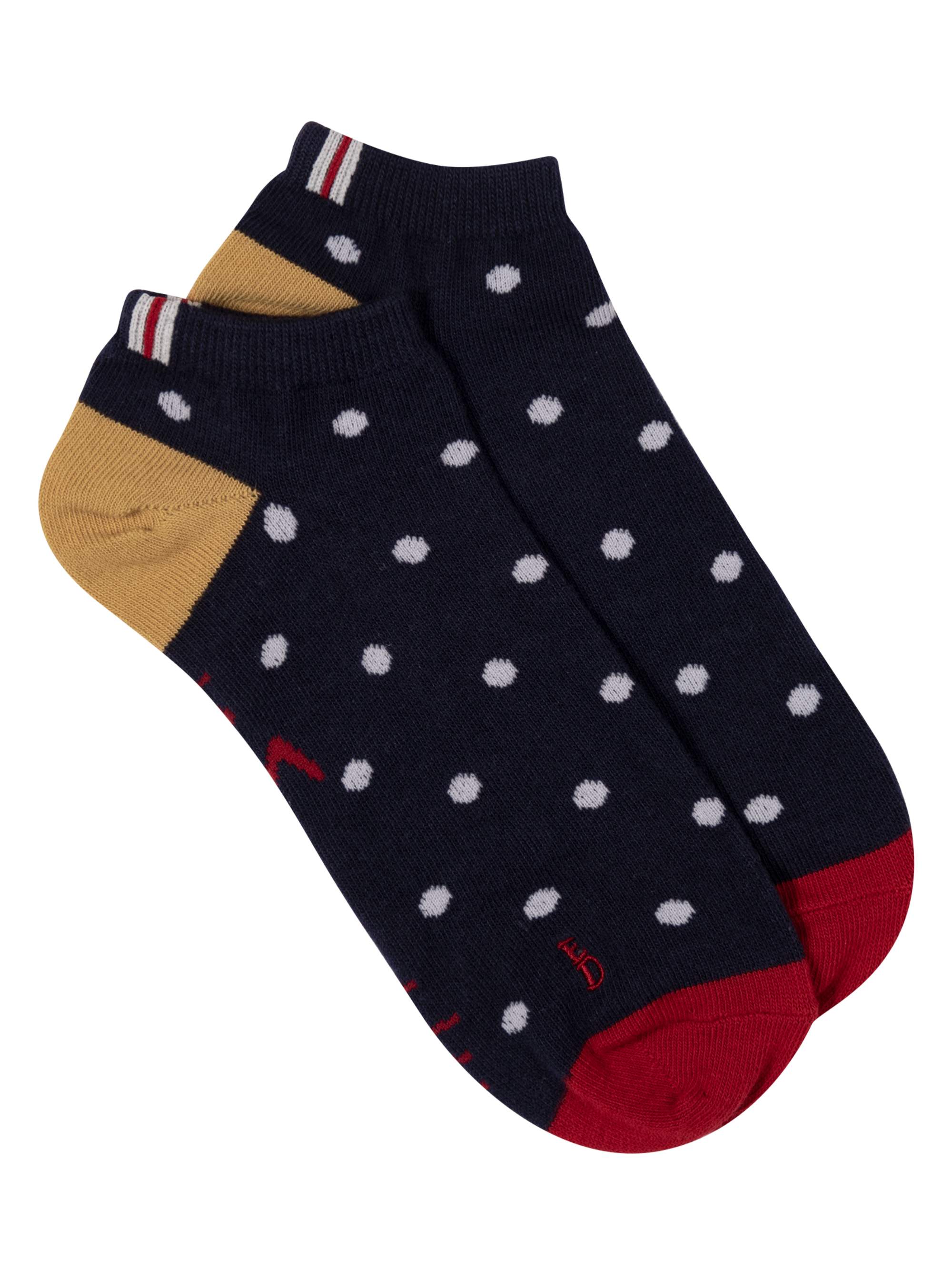 Women's Polka Dot Low Cut Socks - image 1 of 2