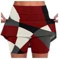 thumbnail image 1 of Women's Polka Dot Print Pocket Skort, Sporty Skirt with Built-in Shorts and Pockets, Active Tennis Golf Skirt, 1 of 6