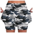 thumbnail image 1 of Women's Polka Dot Print Pocket Skort, Sporty Skirt with Built-in Shorts and Pockets, Active Tennis Golf Skirt, 1 of 6