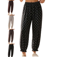 thumbnail image 1 of Women's Polka Pajama Pants Casual Loose Fit Jogger Lounge Pants Lightweight Soft Sleepwear with Pocket, 1 of 6