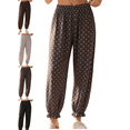 thumbnail image 1 of Women's Polka Pajama Pants Casual Loose Fit Jogger Lounge Pants Lightweight Soft Sleepwear with Pocket, 1 of 6