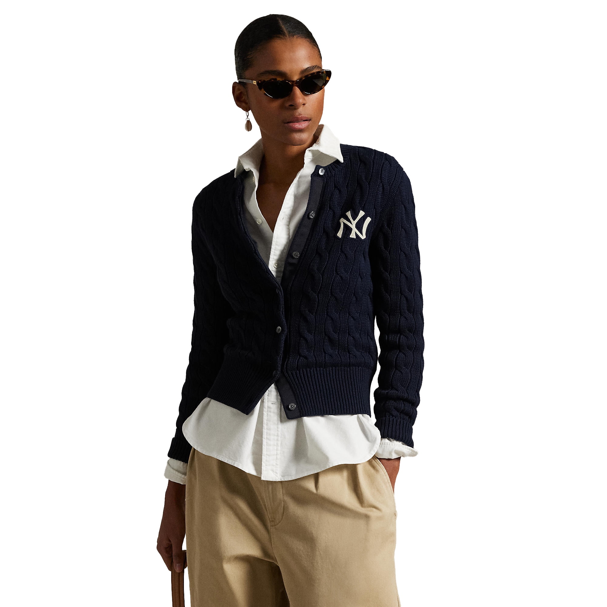 Polo Ralph Lauren Navy Yankees Cardigan