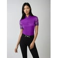 thumbnail image 1 of Women's Polo Shirt Short Sleeve with Chic Lace, 1 of 7