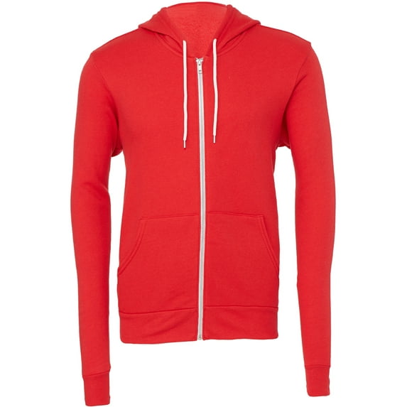 Women's Poly-Cotton Fleece Full-Zip Hoodie