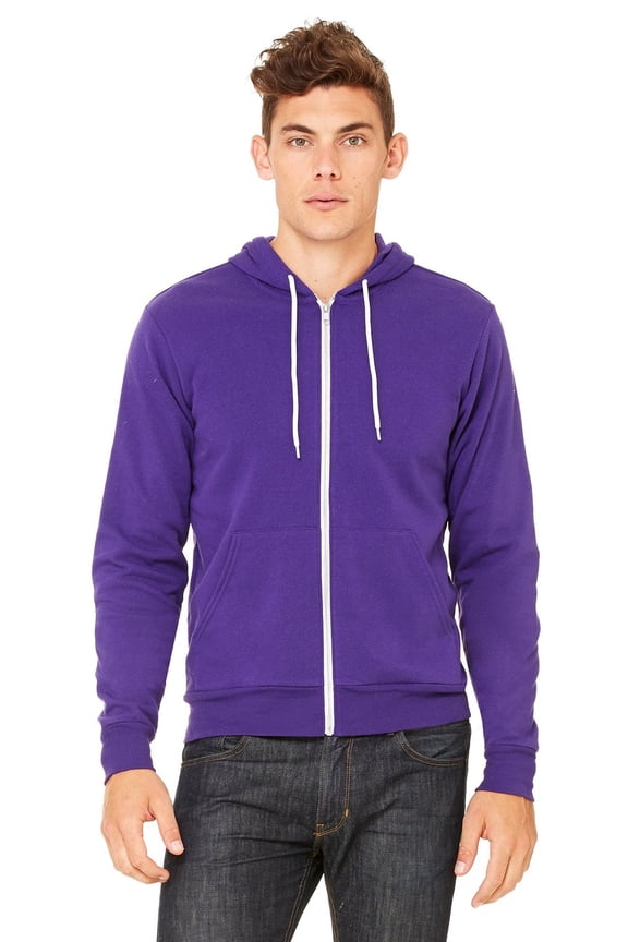 Women's Poly-Cotton Fleece Full-Zip Hoodie