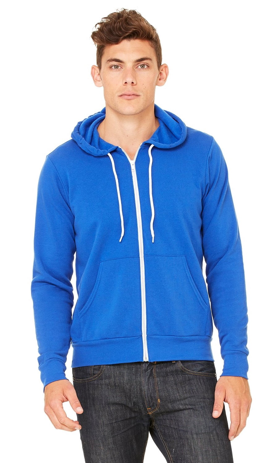Women's Poly-Cotton Fleece Full-Zip Hoodie