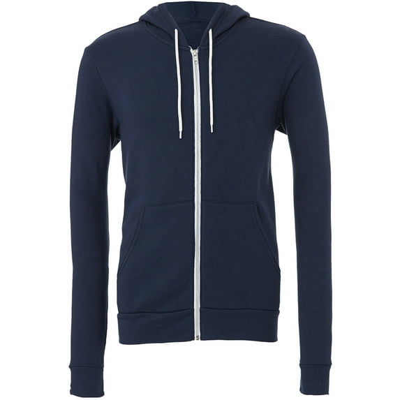 Women's Poly-Cotton Fleece Full-Zip Hoodie