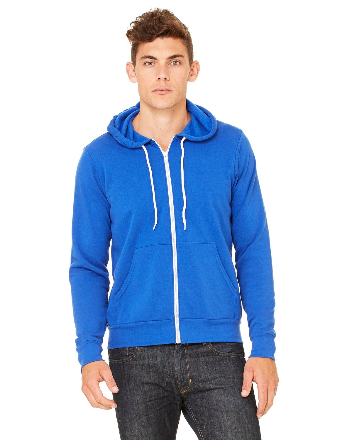 Women's Poly-Cotton Fleece Full-Zip Hoodie