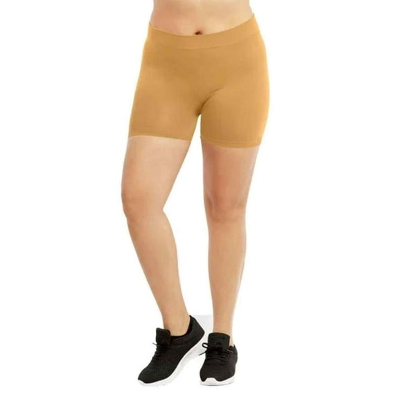 Women's Polyester 12" Leggings, Beige, Plus Size, 1 Piece