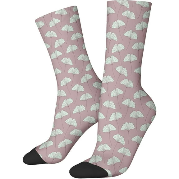 Women's Polyester Crew Socks Breathable & Comfortable for Casual and Dress Wear 15-16 inch Green 9