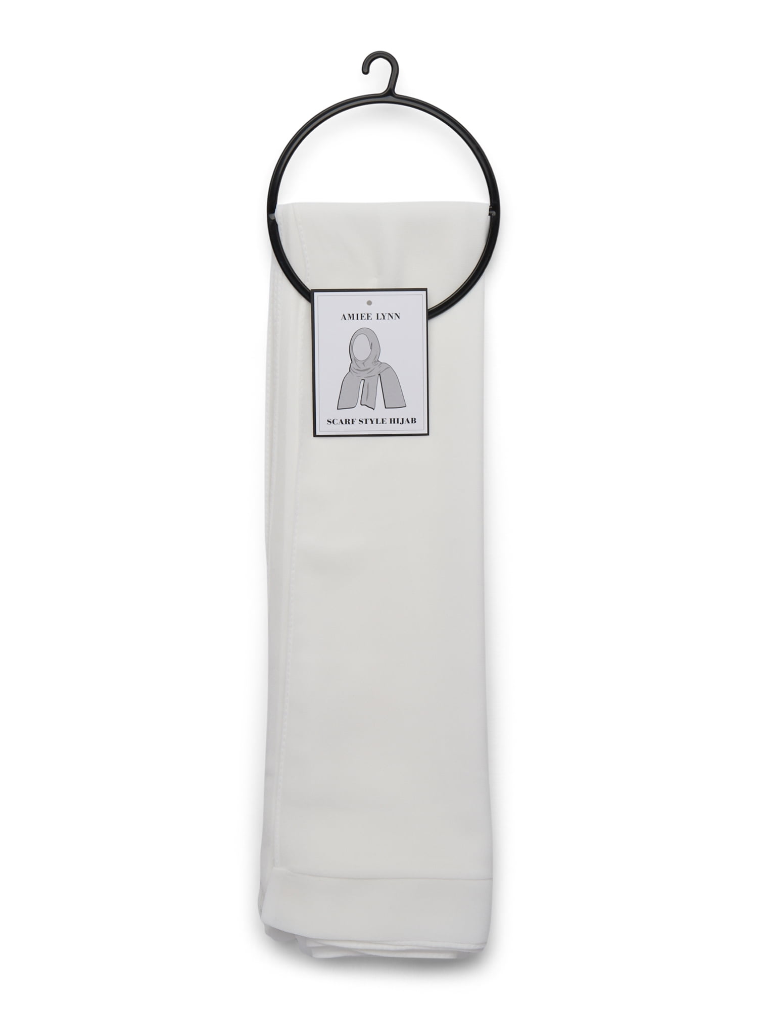 Women's Polyester Woven Chiffon Hijab, One Size, White
