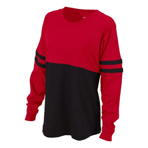 Boxercraft BW3514 Women's Pom Pom Jersey-Red/Black-S