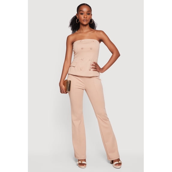 Women's Ponte Boot Cut Pull On Dress Pants