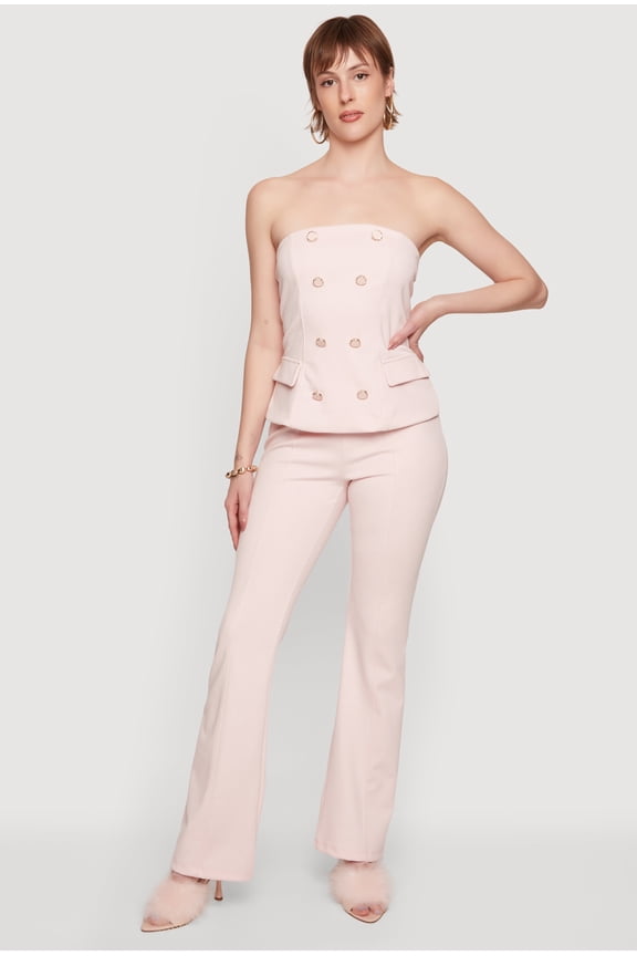 Women's Ponte Boot Cut Pull On Dress Pants