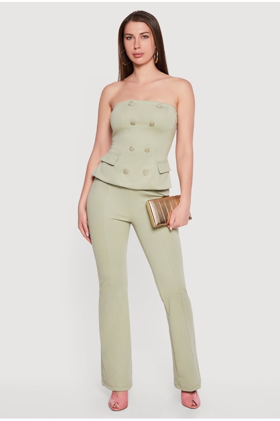 Women's Ponte Boot Cut Pull On Dress Pants