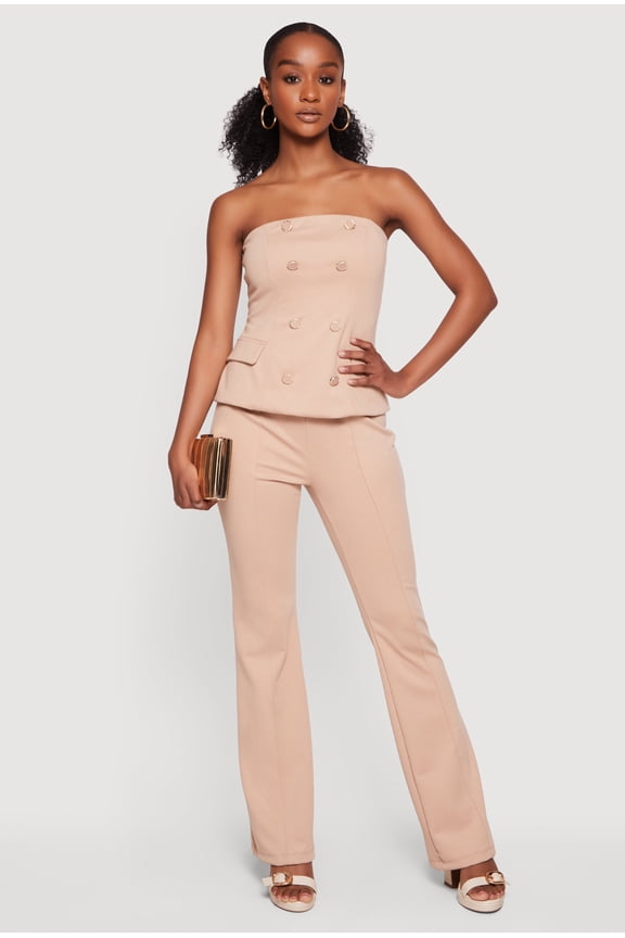Women's Ponte Boot Cut Pull On Dress Pants