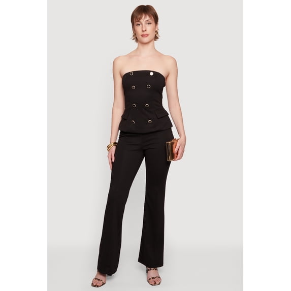 Women's Ponte Boot Cut Pull On Dress Pants