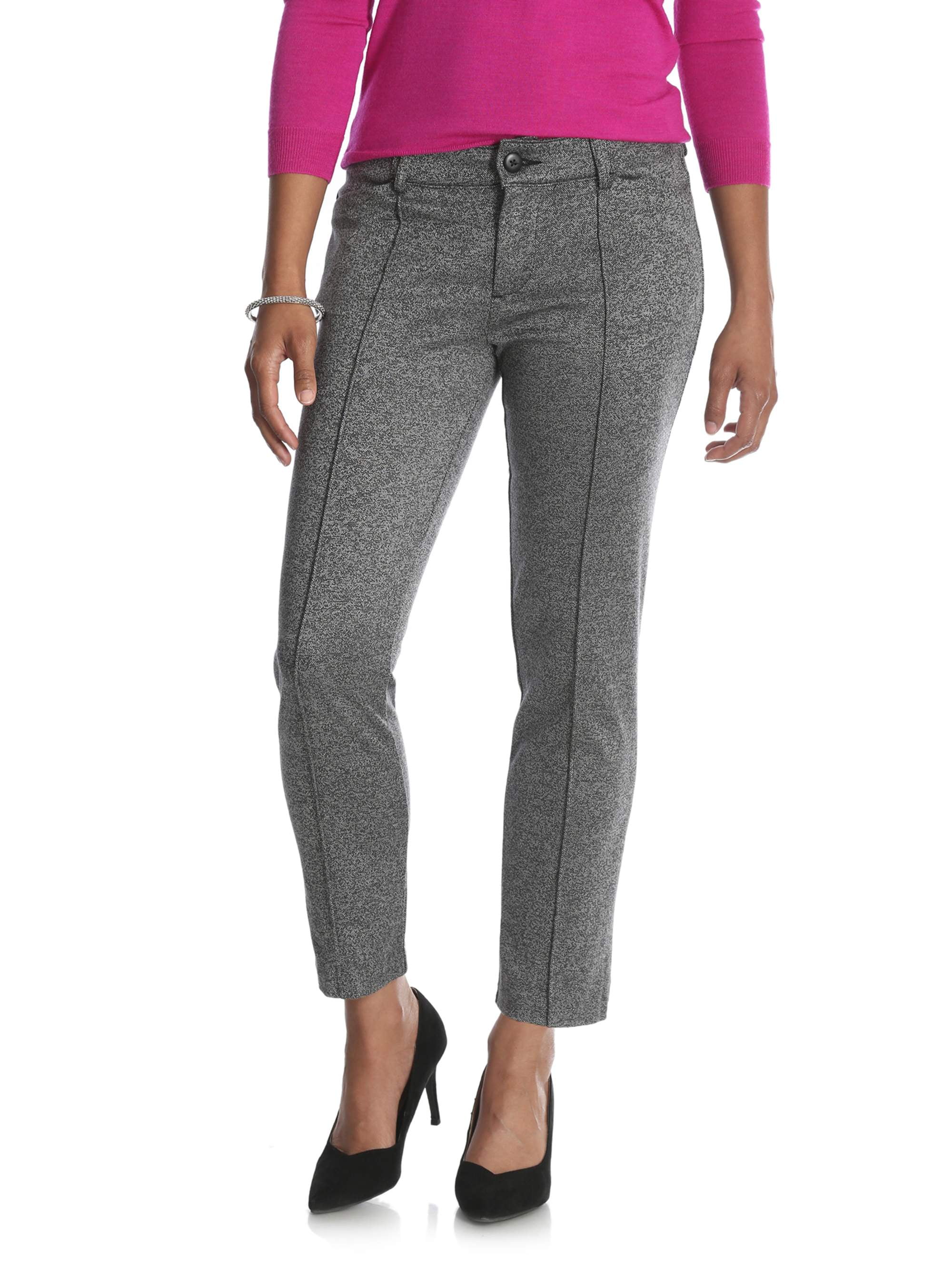 Women's Ponte Knit Comfort Waist Ankle Pant