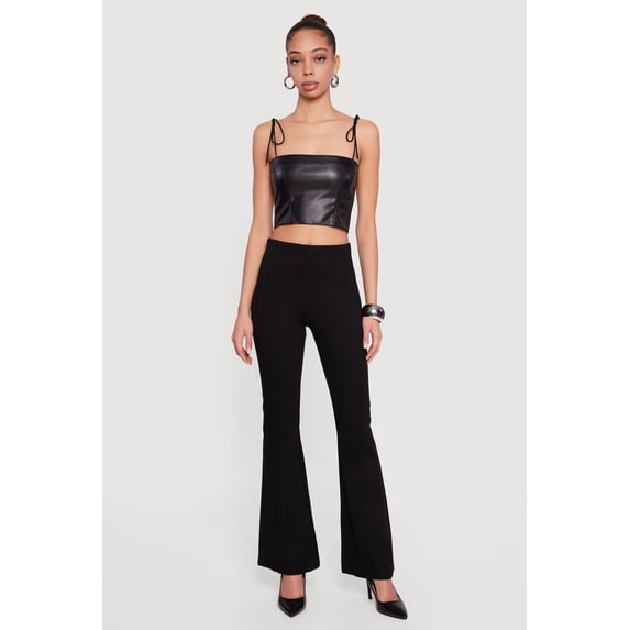 Women's Ponte Pull On Flare Pants