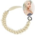 thumbnail image 1 of Women's Ponytail Wig 24" - Clip-On Hair Extensions, Soft Synthetic Tail, Straight Wrap Around, Heat Resistant, Easy Styling, Halloween, Christmas, Thanksgiving, Party, Daily Use Makeup Organizers, 1 of 9