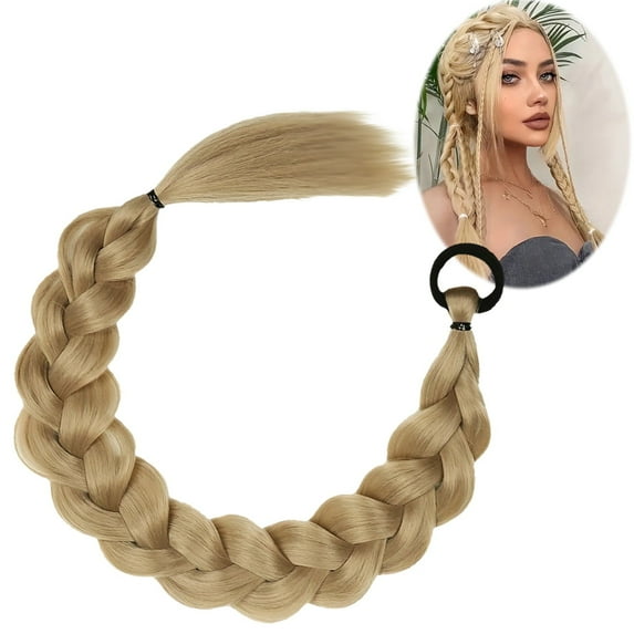 Women's Ponytail Wig 24" - Clip-On Hair Extensions, Soft Synthetic Tail, Straight Wrap Around, Heat Resistant, Easy Styling, Halloween, Christmas, Thanksgiving, Party, Daily Use Makeup Organizers