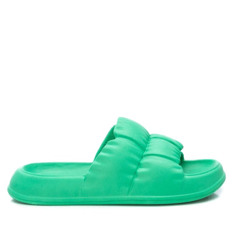 Women's Pool Slides Sandals By XTI_141367_Medium Green