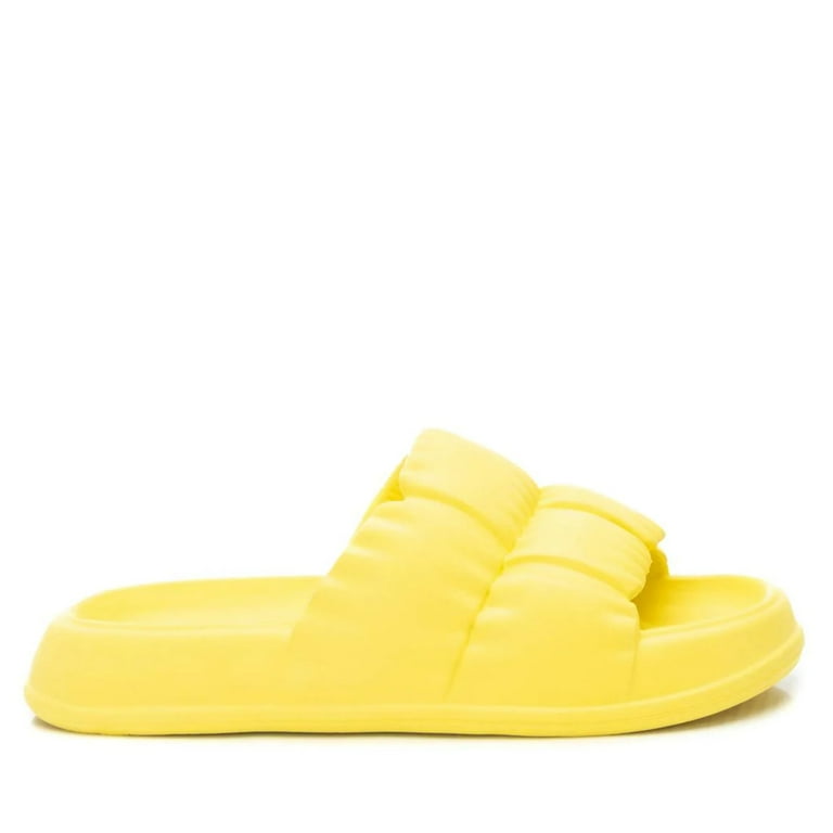 Women's Pool Slides Sandals By XTI_141367_Yellow
