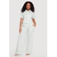 thumbnail image 1 of Women's Poplin Pinstripe Drawstring Waist Pants, 1 of 4