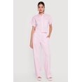 thumbnail image 1 of Women's Poplin Pinstripe Drawstring Waist Pants, 1 of 4