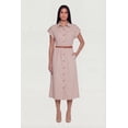thumbnail image 1 of Women's Poplin Pocket Shirt Dress with Belt, 1 of 3