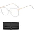 thumbnail image 1 of Women's Portable Fashion Anti-Blue Light Reading Glasses, Intelligent Dual Focus Glasses for Women, 1 of 7