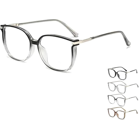 Women's Portable Fashion Anti-Blue Light Reading Glasses, Large Frame, Reading Glasses for Women