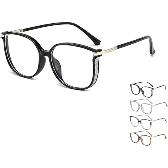 Women's Portable Fashion Anti-Blue Light Reading Glasses, Large Frame, Reading Glasses for Women