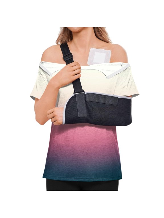 Women's Post Shoulder Surgery Shirts Short Sleeve Snap-Open Arm Shoulder Recovery Shirt Casual Loose Adaptive Blouses Pink 2XL
