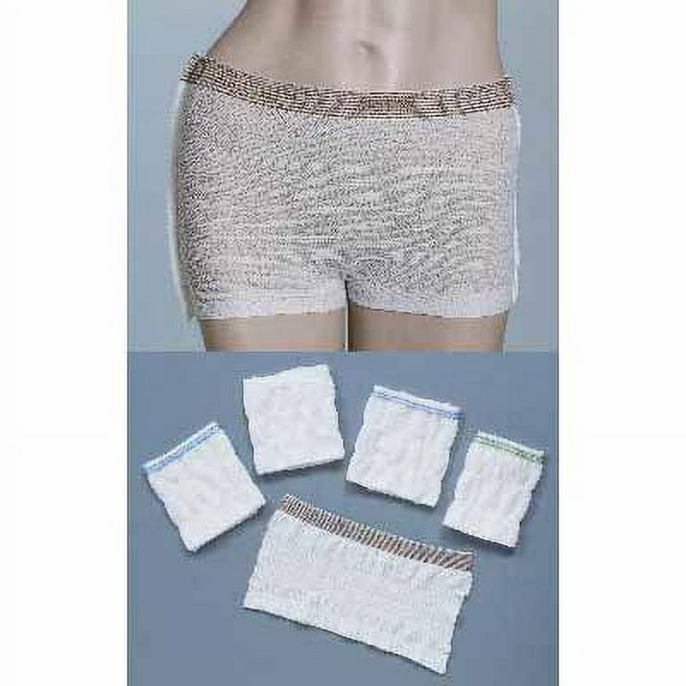 Women's Post Surgery Mesh Briefs Extra Large Green Stitching 6/PACK