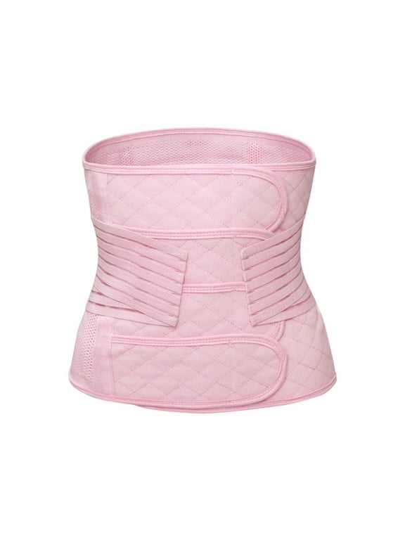 Women's Postpartum Recovery Belly Band, Breathable Waist Trainer with Adjustable Support Straps, Abdominal Compression Shaper Belt for Slimming & Hip Lifting
