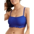 thumbnail image 1 of Women's Pour Moi 13202R Free Spirit Strapless Underwire Recycled Swim Top (Ultramarine 36F), 1 of 6