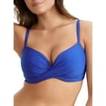 thumbnail image 1 of Women's Pour Moi 13208R Free Spirit Underwire Twist Front Recycle Swim Top (Ultramarine 32DD), 1 of 4