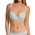 thumbnail image 1 of Women's Pour Moi 14600 Twist Cotton Padded T-Shirt Bra (Grey Marl 32D), 1 of 3