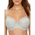 thumbnail image 1 of Women's Pour Moi 14600 Twist Cotton Padded T-Shirt Bra (Grey Marl 34E), 1 of 3