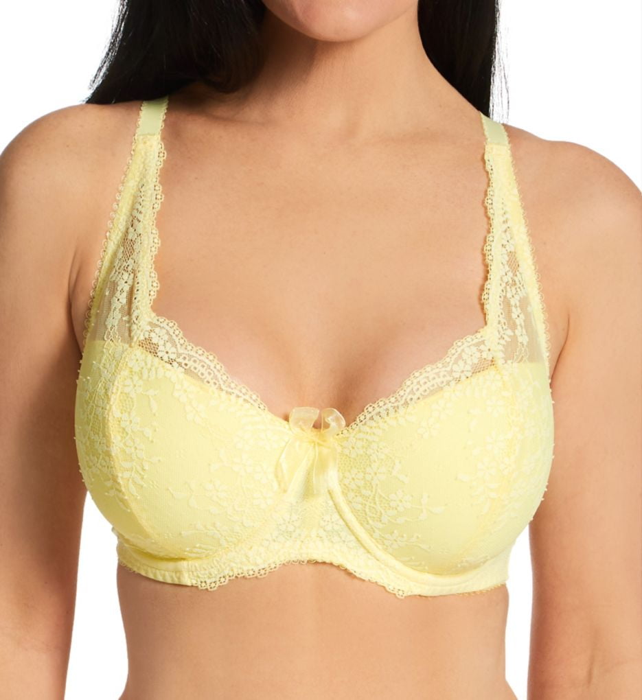 Women's Pour Moi 14800 Flora Lightly Padded Underwire Bra (Yellow 32C)