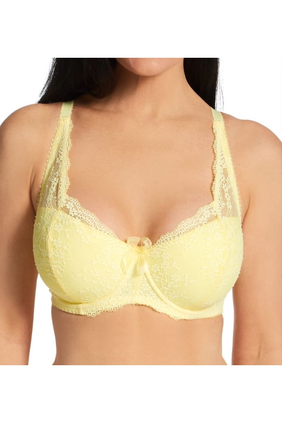 Women's Pour Moi 14800 Flora Lightly Padded Underwire Bra (Yellow 32D)