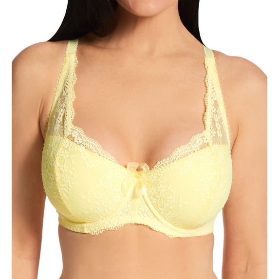 Women's Pour Moi 14800 Flora Lightly Padded Underwire Bra (Yellow 34D)