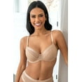 thumbnail image 1 of Women's Pour Moi 15002 Viva Luxe Underwire Plunge Bra (Toffee 38DD), 1 of 5