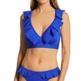 thumbnail image 1 of Women's Pour Moi 18102 Space Frill Hidden Underwire Convertible Swim Top (Ultramarine 34D), 1 of 2