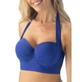 thumbnail image 1 of Women's Pour Moi 182262 Soleil Padded Underwire Multiway Longline Swim Top (Cobalt 38E), 1 of 1
