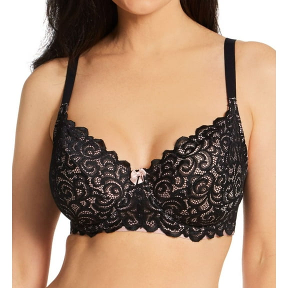 Women's Pour Moi 183009 Romance Full Cup Underwire Bra (Black 40F)