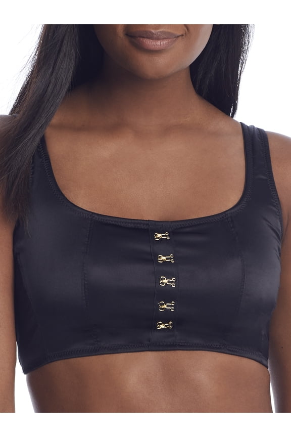 Women's Pour Moi 19705 Contradiction Encore Underwire Corset Bra (Black 32E)