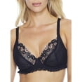 thumbnail image 1 of Women's Pour Moi 20112 Gigi Plunge Non Padded Underwire Bra (Black/Rose Gold 38E), 1 of 2