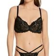 thumbnail image 1 of Women's Pour Moi 20325 India Eyelash Lace Underwire Bra (Black 36E), 1 of 1